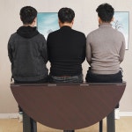 접이식 식탁 테이블 대형 다용도 원탁 이동식 4인 원형 6인