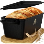 Kaisertal 견고한 4in1 빵 베이킹 몰드뚜껑 3L 28 CM 주철 몰드 토스트 덩어리 주석 냄