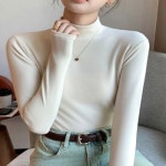 여자 겨울 포근한 이너 목폴라 반목티 티셔츠 6컬러