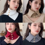 여성 겨울 목 보호 단주 터틀넥 워머