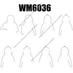 액션 피규어 빌딩 블록 브릭 장난감 영화 액세서리 WM6036 WM551 WM552 WM553 WM554 WM555 WM556 WM557 WM558