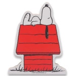 벽면 인테리어 Peanuts 스누피 개집 낮잠 선반 시터 장식 - 두툼한 나무 블록 스누피 장식 가정용
