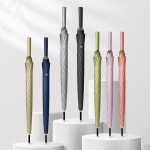 튼튼한 파스텔 자동 장우산큰 대형 기념품 의전용 선물 골프 답례품 장마 태풍 녹차