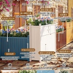 실외기 커버 원목 가리개 덮개 에어컨 우드 가림막