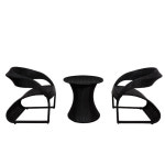 2인용 라탄 테이블 의자세트 원목 라탄 의자카페