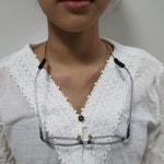 목에 닿지않는 안경 고글 분실방지 흘림방지