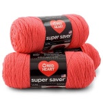 RED HEART Super Saver 3팩 실 핫템 잇템 플라밍고