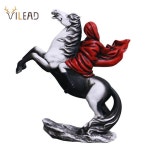 Vilead Banksy 붉은 기사 말 인형 거리 그래피티 아트 팝 거실 책장 캐비닛 사무실 장식
