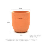 테라원 국산 팽이형 황토 토분 물구멍o
