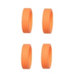실리콘 러기지 휠 보호대 슈트케이스 부품 액슬 마모 감소 보호 커버 세트당 1개 8 Orange-4pcs