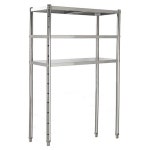 스텐선반 수납 낮은 정리렉 스테인리스 다용도 식당 정리 1 프리 커스텀 삼층