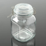 쿠킹홈 프레스 유리 밀폐용기 1 5L 잡곡 보관통