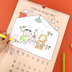 인디고 2025 어린이 유아 그림달력 만들기 드로잉 벽걸이 DIY 25년 학생