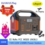 파워뱅크 캠핑용 휴대용 발전소 태양광 발전기 100W 300W 24000mAh LiFePO4 220V 110V 보조배터리