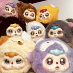 미고 동물 창립자 빈 랩 벨벳 시리즈 블라인드 박스 데코 미스터리 박스 귀여운 인형 장난감 서프라이