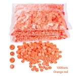 무광택 플라스틱 스냅 단추 패스너 옷감 13 B17 1개 A sets T5-1000