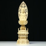 불상 1 5치수 석가여래좌상 육각대좌 시라키 조동종 본존 불구 높이 18 cm 폭 8 8 7
