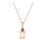 스트로베리 골드에 세팅된 Le Vian 르 비앙 Ladies Neopolitan Opal 목걸이 916