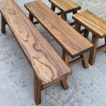 의자 고재 롱스툴 실내 싱글 밴치스툴 티테이블 원목