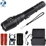 강력한 Led 손전등 2pcs 18650 배터리 토치 방수 IPX6 XHP50 XM-L T6 L2 사냥 빛에 대 한 Zoomabl