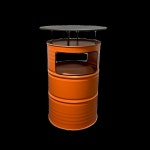 드럼 테이블 카페 주점 라운드 인테리어 탁자 복고