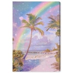 Art Remedy Rainbow Beach 캔버스 팝 월 아트 갤러리 랩 x 91