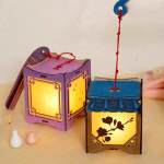 전통공예 청사초롱 만들기 2종 사각격자