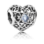 판도라 참 Mrz Signature 하트 Birthstone Charm Sterling 234785 791784NAB