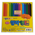 창작양면색종이 종이나라 취미 접기 학습교재 공예공작 꾸미기 만들기재료 미술수업준비물