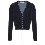 Dion Lee 투톤 레이스업 가디건 SPD08C364