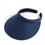 블루 썬캡 넓은챙 베이직 여성 운동모자