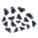 공압 피팅 T-타입 티 커넥터 PE PEG 튜브 에어 퀵 호스 커플링 내로 물 넣기 s 1-15PC