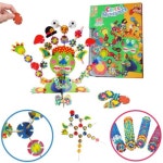 써클몬스터 원목 블럭 몬스터 만들기 우드 블록 조립 DIY 감각발달 놀이 100pcs