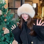 여성 겨울 티르타 보송보송 상큼발랄 꾸안꾸 털모자