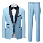 남성용 유색 정장 슈트 무대 공연 턱시도 촬영 의상 상세페이지 참고 중 하늘색