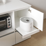 퍼니하우스 데이 주방 홈바 광파오븐 렌지대 수납장 1000 밥솥장