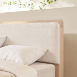 장인가구 가든 패브릭 쿠션헤드 LED 서랍형 수납침대 프레임   SS(슈퍼싱글)