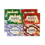 쿠크다스 중 2종 2개씩 하임 중 2종 2개씩 커피랑 잘어울리는 과자 초코과자 간식 쵸코하임 화이트하임