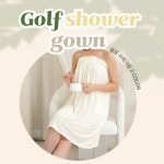 G 골프 샤워가운 여성 골프장 목욕 로브 타올 수건 원피스 랩