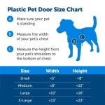 PetSafe 플라스틱 펫 도어 L 부드러운틴트 플랩 색칠 가능한 프레임 45 4kg 반려견 사용가능 549904
