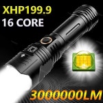 강력한 손전등 LED 16 코어 방수 IPX 줌 5 가지 모드 XHP199 9