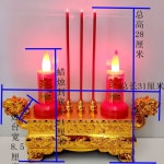 법당 LED 전자 불교 소형 절 부처님 촛불 한 램프 사당 가정용 촛대 소형 한 대