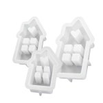 집 모양 캔들 몰드 DIY 에폭시 시멘트 석고 주조 장식품 공예 데코