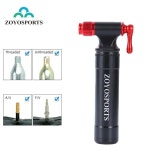 ZOYOSPORTS 자전거 CO2 팽창기 프레스타 스크레이더 밸브 로드 MTB 타이어에 적합 빠른 펌핑 나사산 없는 1