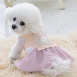 금동이 펫 분홍진주둥근꽃보 강아지 고양이 애견 한복 분홍진주둥근보 1개 GW007
