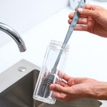 실리콘 텀블러 세척솔 물병 닦는솔 젖병 보틀 설거지 세척 브러쉬