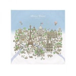 아뜰리에 슈 스퀘어 파리 담요 100x100 cm Atelier Choux Square Paris