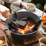 옛날 화로 연탄구이 화덕 전통화로 가정용 숯불 1개 화로 그릴 나무받침