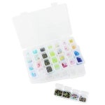 다용도 가방2PCS 28 그리드 다이아몬드 페인팅 비즈 보관 용기 페인팅 보관 용기 다이아몬드 아트 비즈