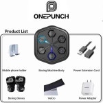 ONEPUNCH 스마트 음악 복싱 타겟 훈련 제품 가방 벽 마운트 기계 RS
